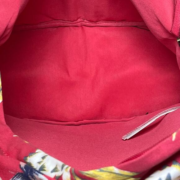 Roxy Stop & Share Red Isle Floral Backpack Bag - Picture 5 of 9